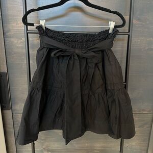 Anthropologie Gray Bubble Mini Skirt